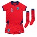 Camiseta Inglaterra Bukayo Saka #17 Segunda Equipación Replica Mundial 2022 para niños mangas cortas (+ Pantalones cortos)
